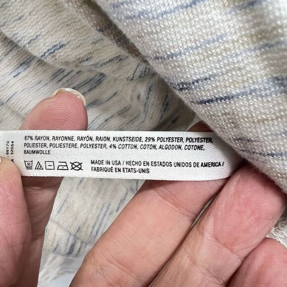 Anthropologie Saturday Sunday drape front top Small Oversized long sleeve - Picture 6 of 9